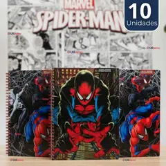 PROARTE - Pack 10 Cuadernos Universitarios SpiderMan 100 Hojas Diseños Surtidos