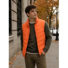 PANAMA JACK - Parka sin mangas Hombre Naranja