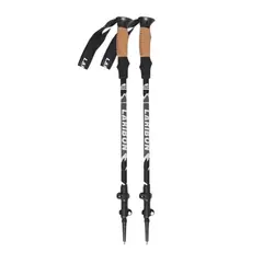 IMPORTCLICK - Pack 2 Bastones Trekking Senderismo Aluminio Plegable Gris Oscuro