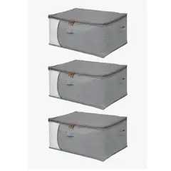 GENERICO - Pack 3 Bolsos Almacenaje Organización 85L