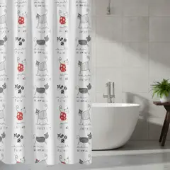 GENERICO - Cortina De Baño Gatos Impermeable