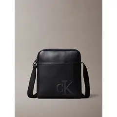 CALVIN KLEIN - Bolso Reporter Hombre Grabado Negro
