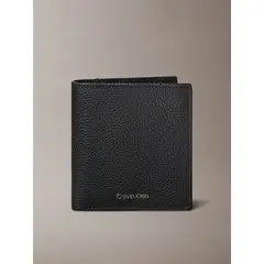 CALVIN KLEIN - Billetera Plegada Slim con Logo Grabado