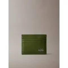 CALVIN KLEIN - Tarjetero con Monograma Verde