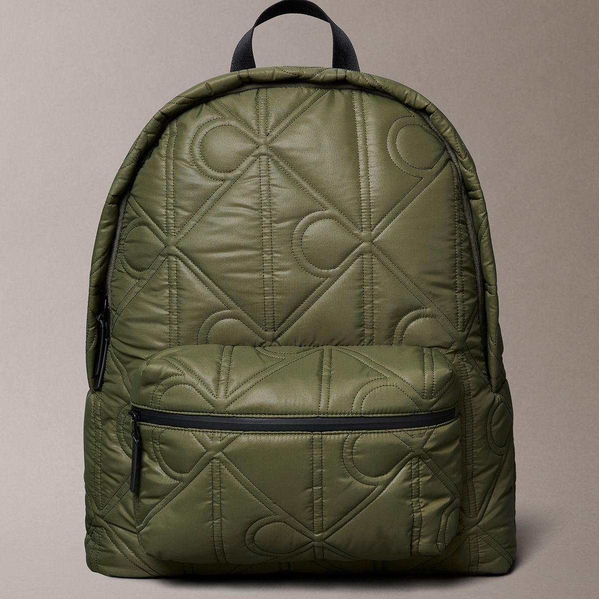 CALVIN KLEIN - Mochila Acolchada Monograma Integral Verde Calvin Klein
