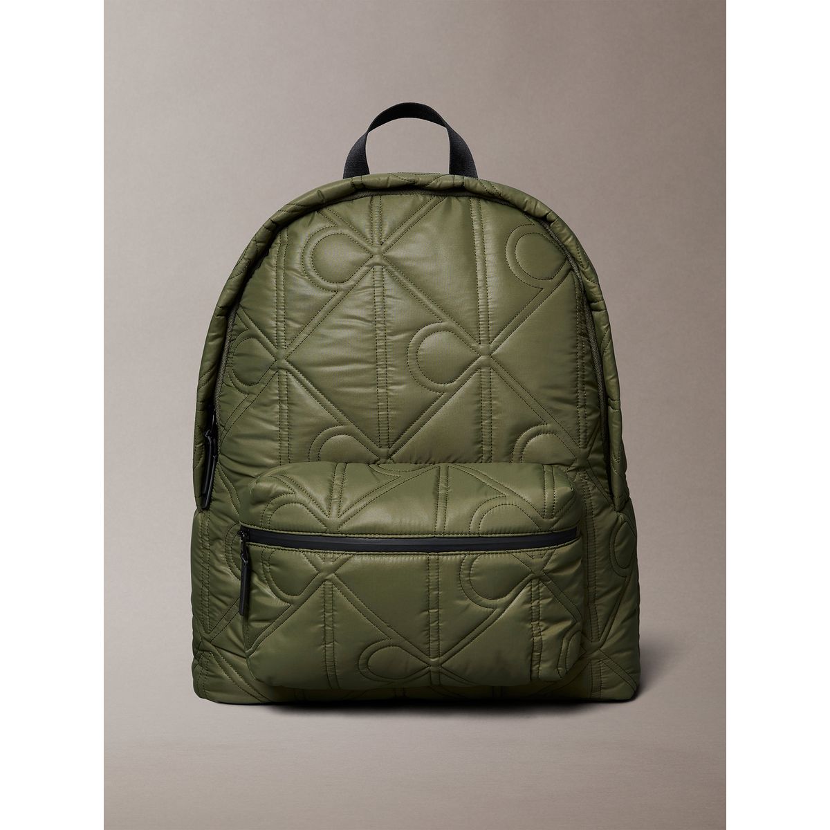 CALVIN KLEIN - Mochila Acolchada Monograma Integral Verde Calvin Klein