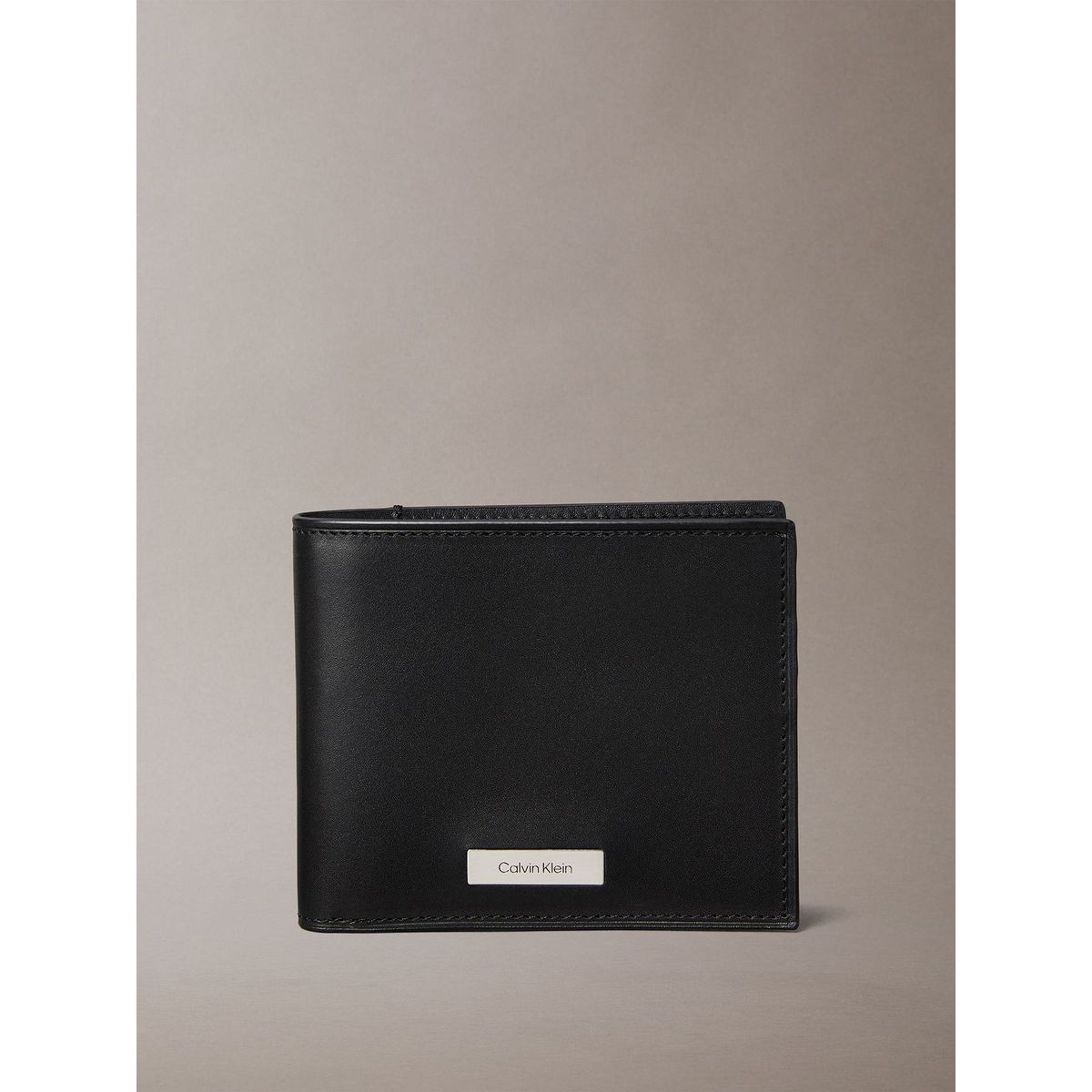 CALVIN KLEIN - Billetera Plegable Plaque Ew Negro Calvin Klein