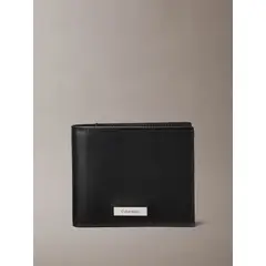 CALVIN KLEIN - Billetera Plegable Plaque Ew Negro
