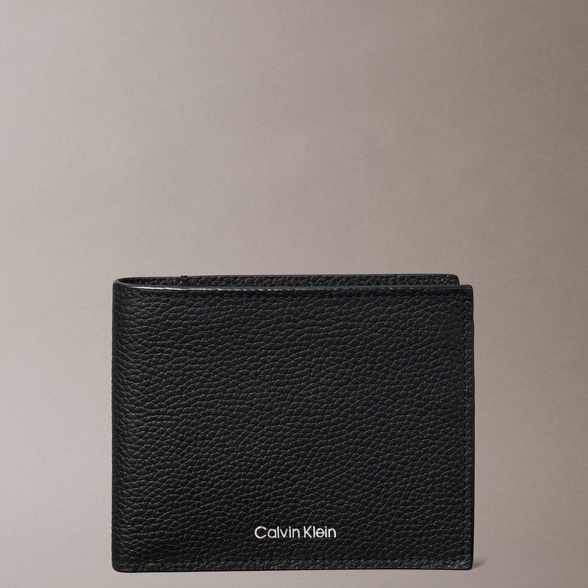 CALVIN KLEIN - Billetera Plegada con Logo Grabado Negro Calvin Klein