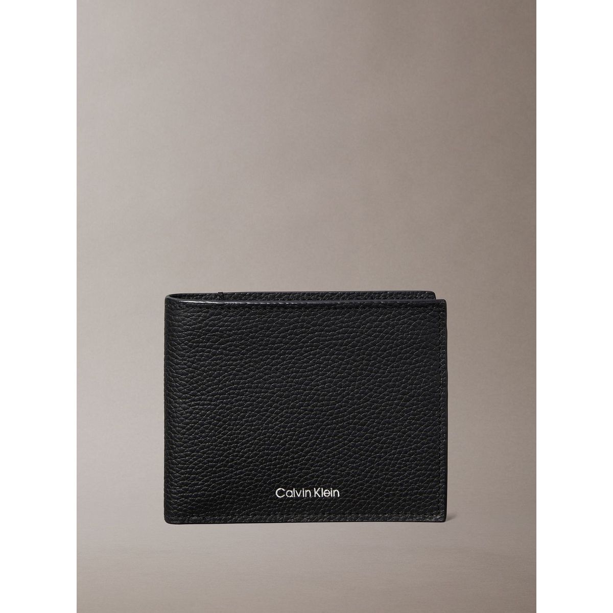 CALVIN KLEIN - Billetera Plegada con Logo Grabado Negro Calvin Klein