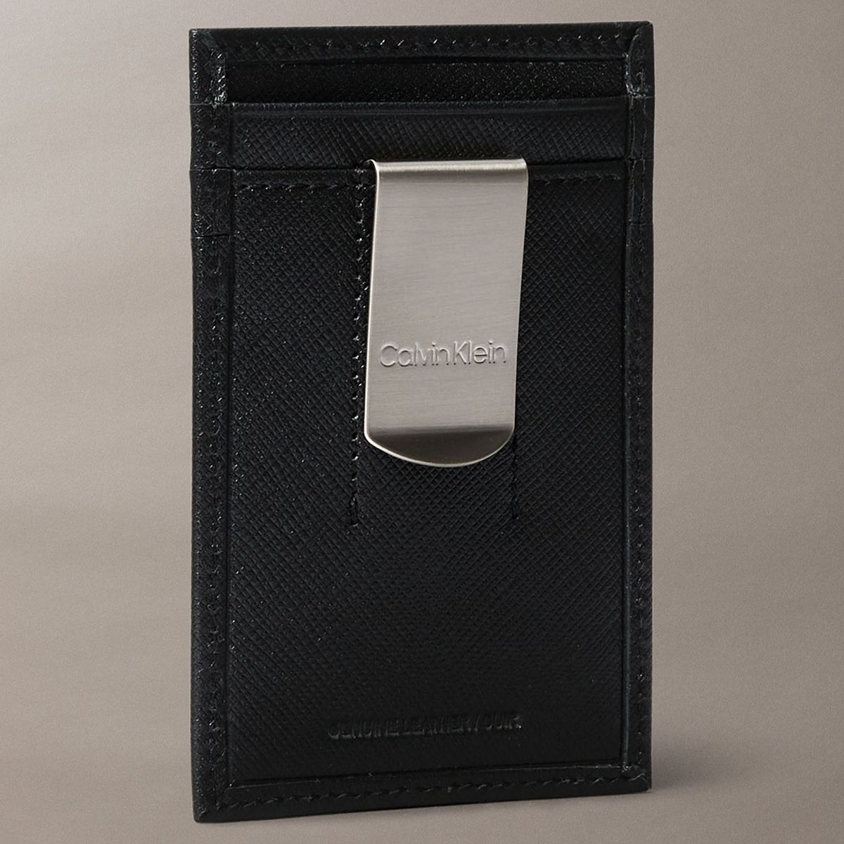 CALVIN KLEIN - Tarjetero con Clip Para Billetes Negro Calvin Klein