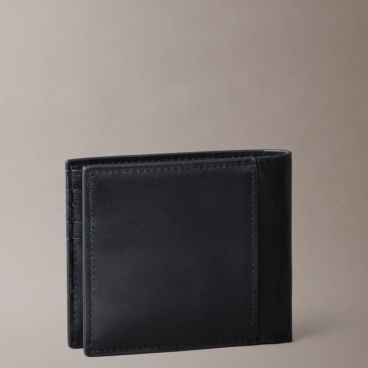 CALVIN KLEIN - Billetera de Cuero con Monograma Negro Calvin Klein