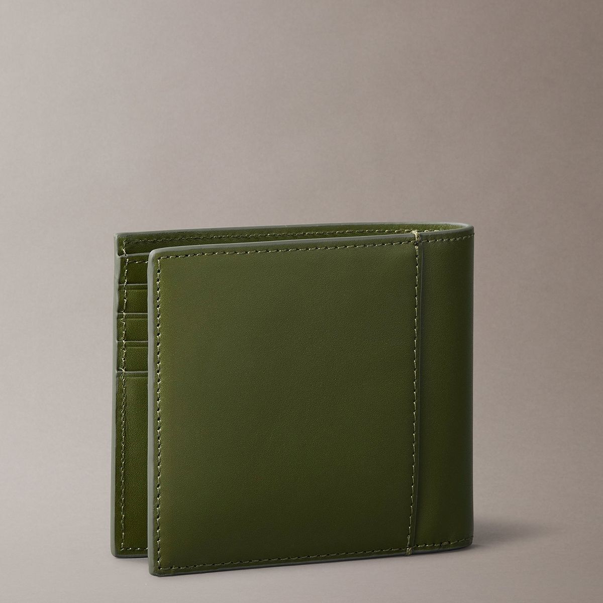 CALVIN KLEIN - Billetera de Cuero Mono Logo Verde Calvin Klein