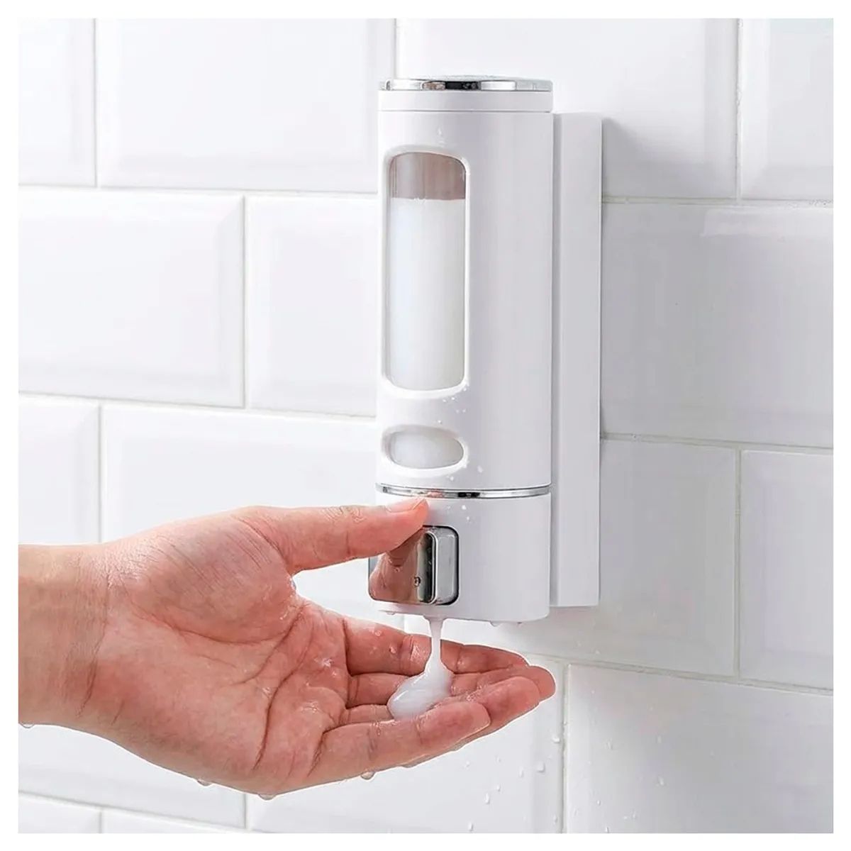 IRM - Dispensador jabon liquido pared plastico