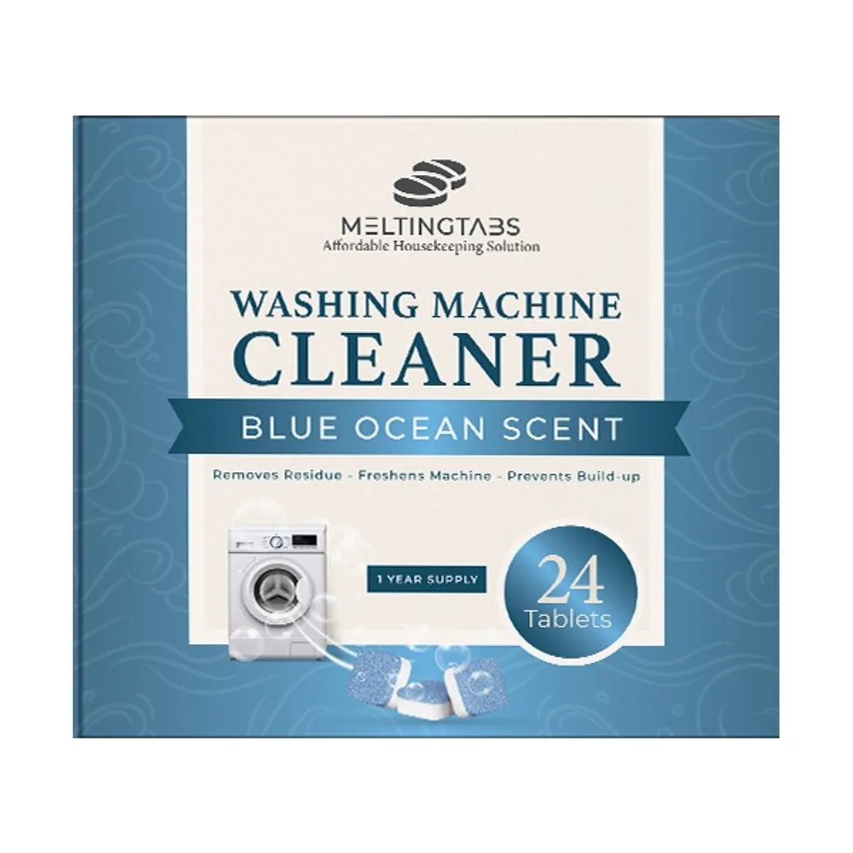 GENERICO - Meltingtabs Pastillas Efervescentes Limpieza Lavadora 24 Un