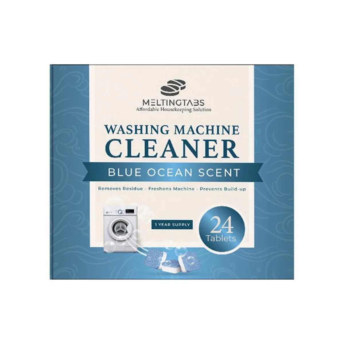 GENERICO - Meltingtabs Pastillas Efervescentes Limpieza Lavadora 24 Un