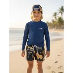 LIKE SHOP - Conjunto De Baño Niños Short Polera Manga Larga Gorro 0061