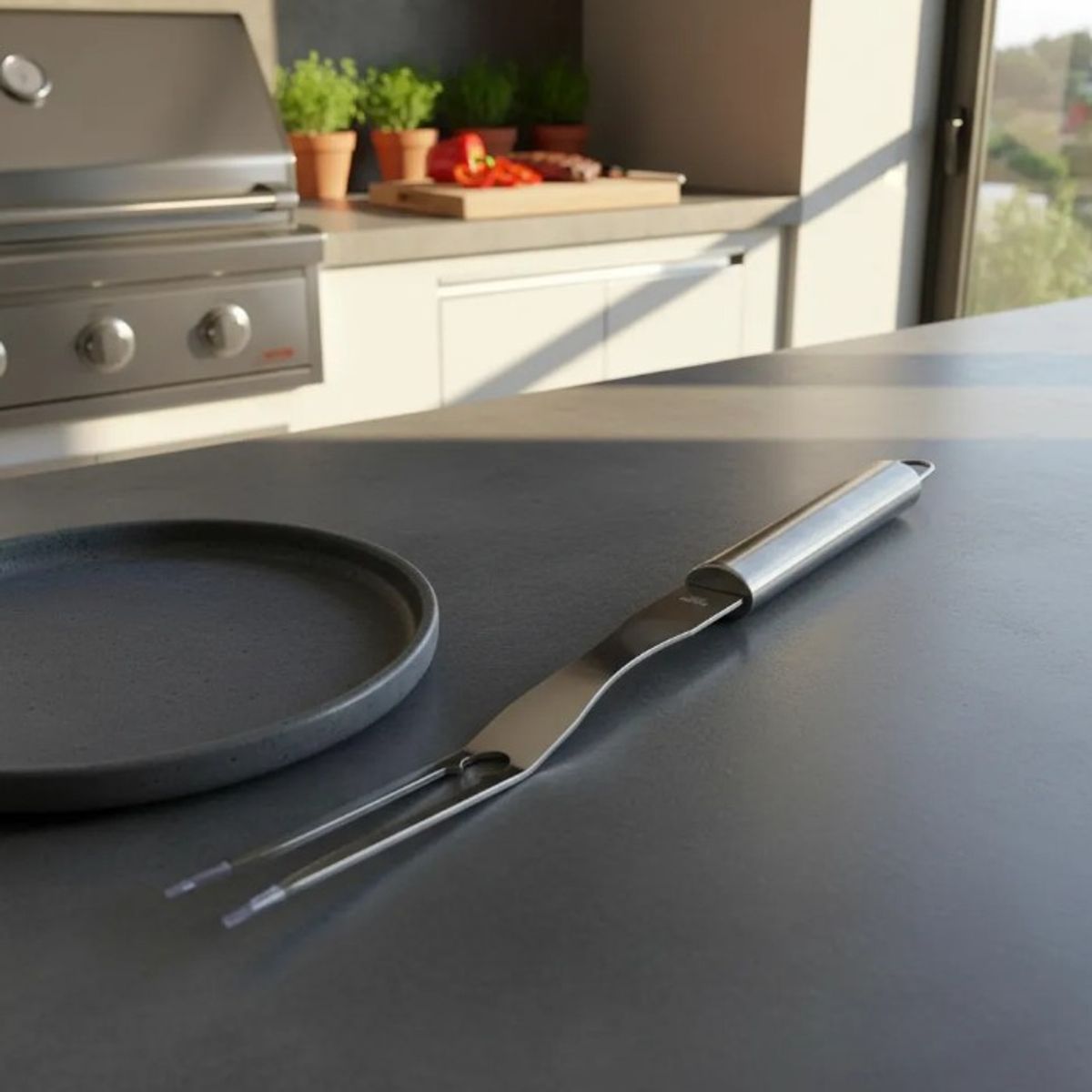 EN VARA'S MEATS & GRILL - Pincho Tenedor Grill Bbq Asado 42 Cm En Varas Meats & Grill