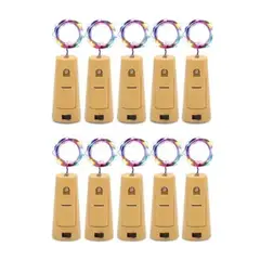 IMPORTCLICK - Pack 10 Luces LED Corcho Hada Pilas 2 MTS