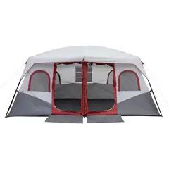 IMPORTCLICK - Carpa 10 Personas Canadiense Toldo Ventana 1,8x3x3 MTS Rojo