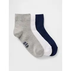 GAP - Pack 3 Calcetines Niño Calcetines Logo Marino Azul