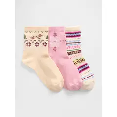 GAP - Pack 3 Calcetines Niña Multicolor