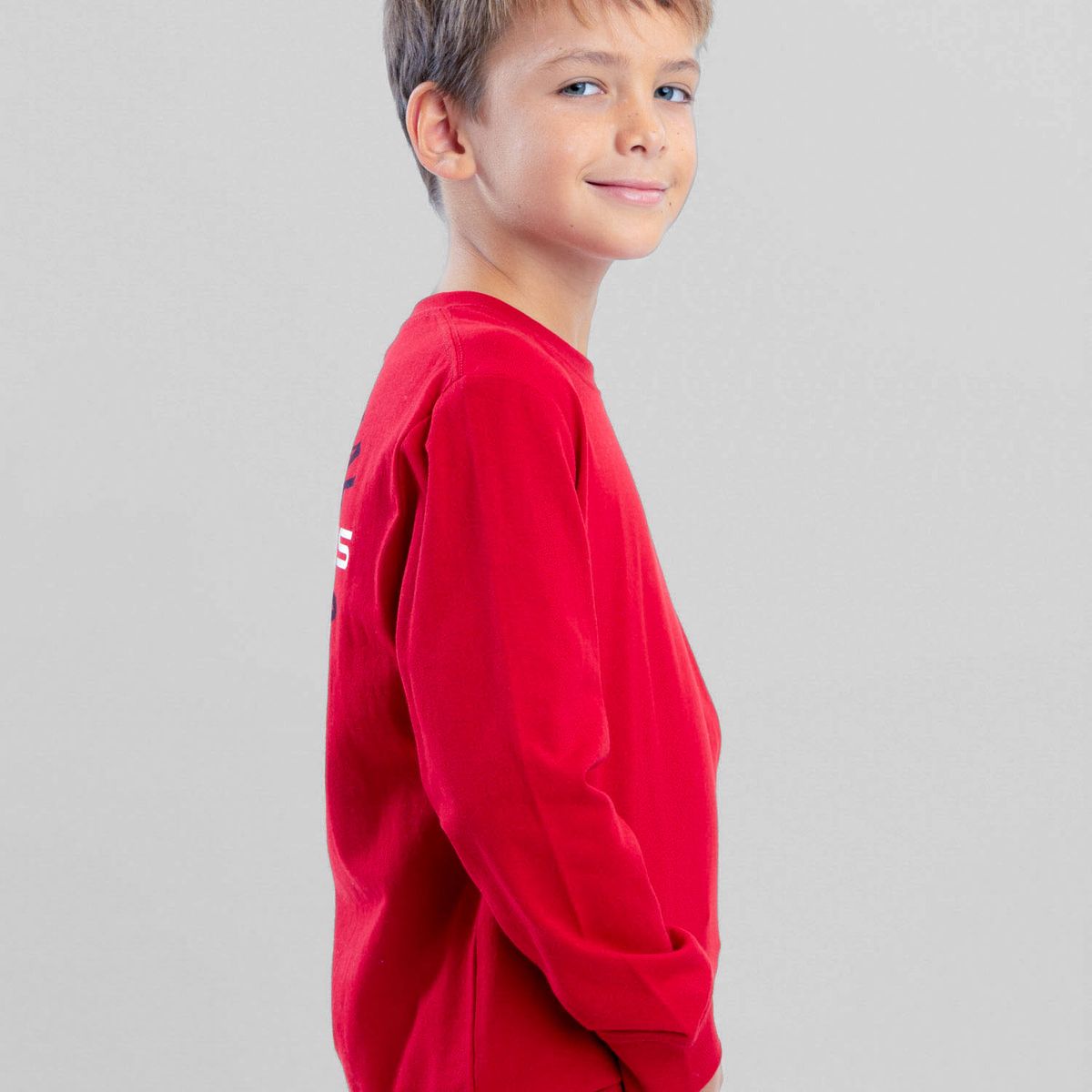 MAUI AND SONS - Polera ML Badge Rojo Infantil Maui And Sons