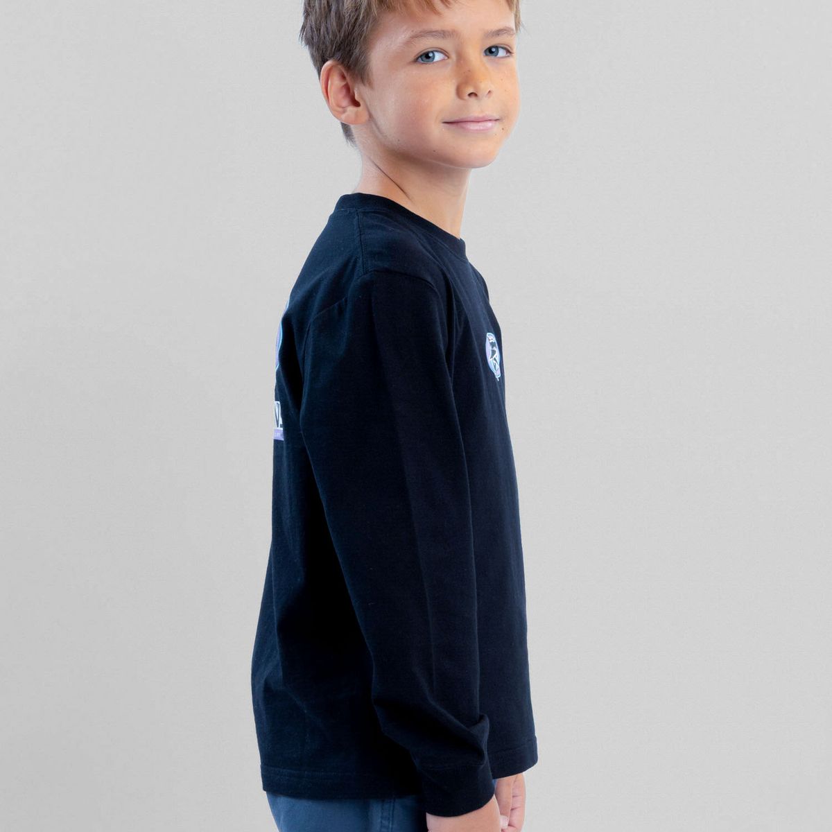 MAUI AND SONS - Polera ML Coastward Negro Infantil Maui And Sons