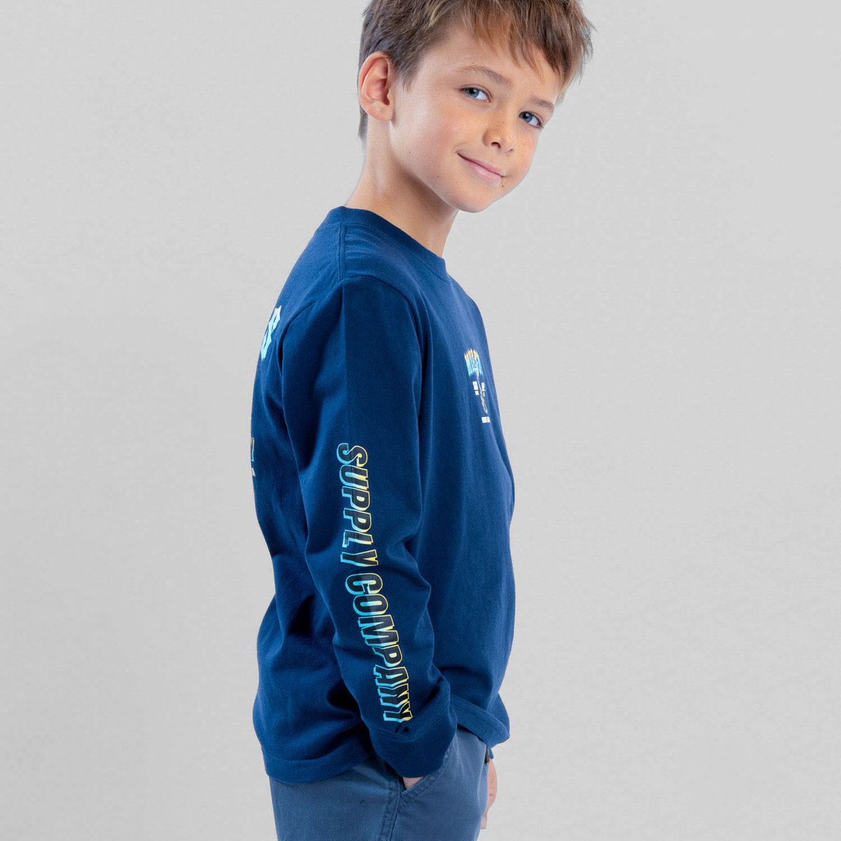 MAUI AND SONS - Polera ML Wacky Races Azul Infantil Maui And Sons