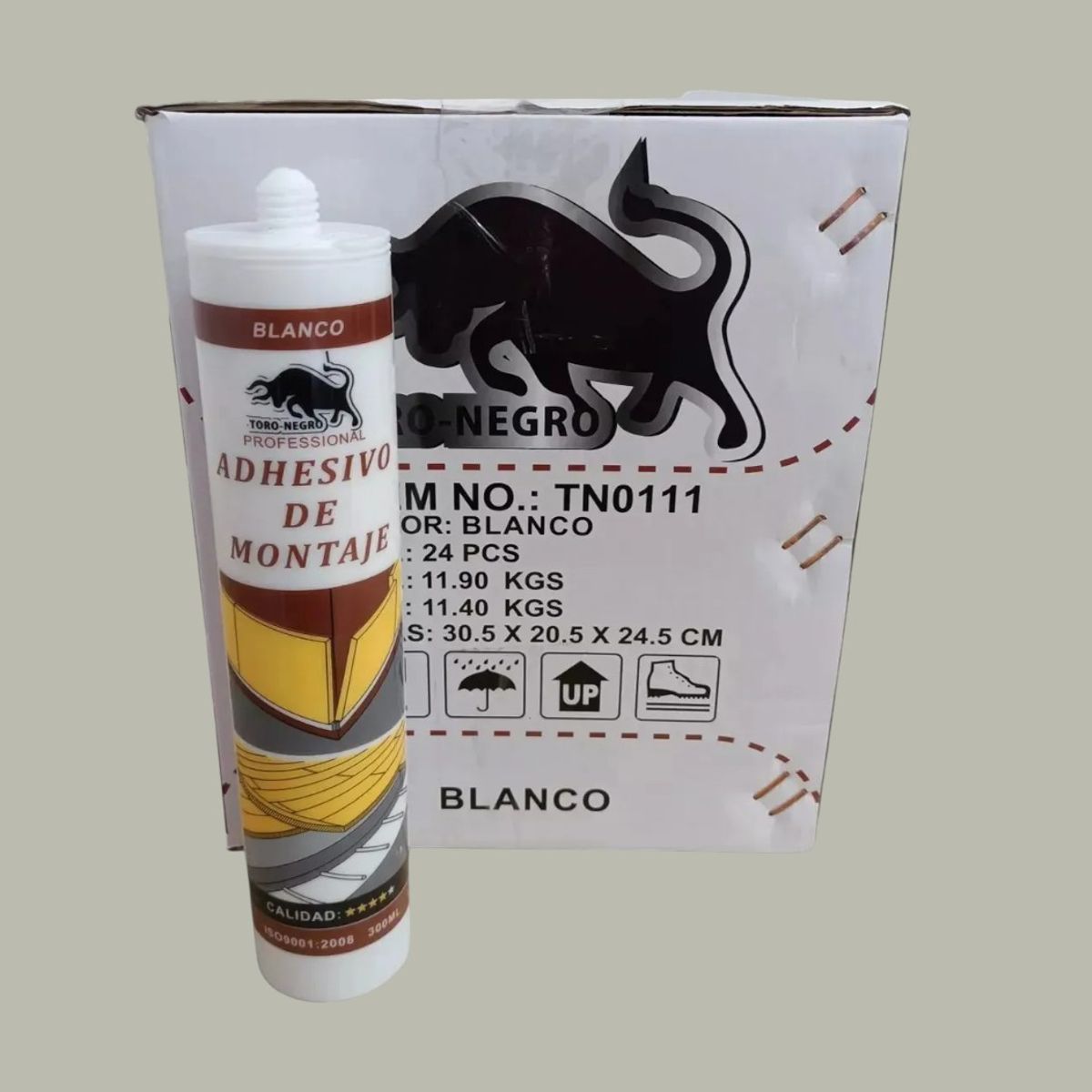 TORO - adhesivo de montaje 24u blanco tubo de 300ml