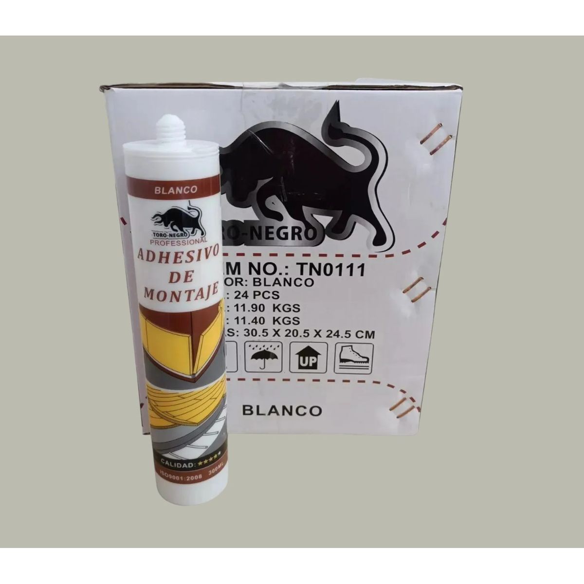 TORO - adhesivo de montaje 24u blanco tubo de 300ml