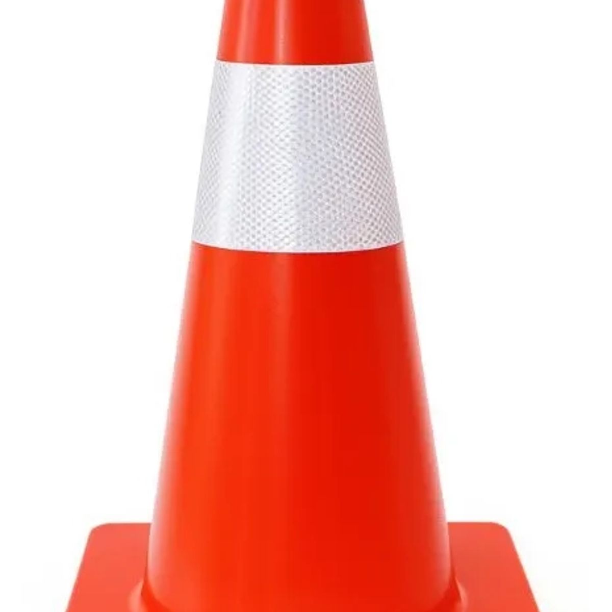 GENERICO - Cono Seguridad Vial Pvc 1 Cinta Reflectante 18 45cm Naranja