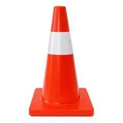 GENERICO - Cono Seguridad Vial Pvc 1 Cinta Reflectante 18 45cm Naranja