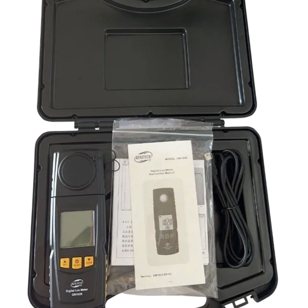 GENERICO - Luxometro Digital Profesional con Desarga Usb