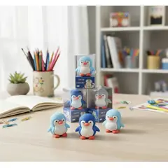 GENERICO - Goma De Borrar 3d Pinguinos 3und
