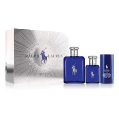 RALPH LAUREN - POLO BLUE ESTUCHE EDT 125ML+EDT 40ML+DESODORANTE DE BARRA 75ML