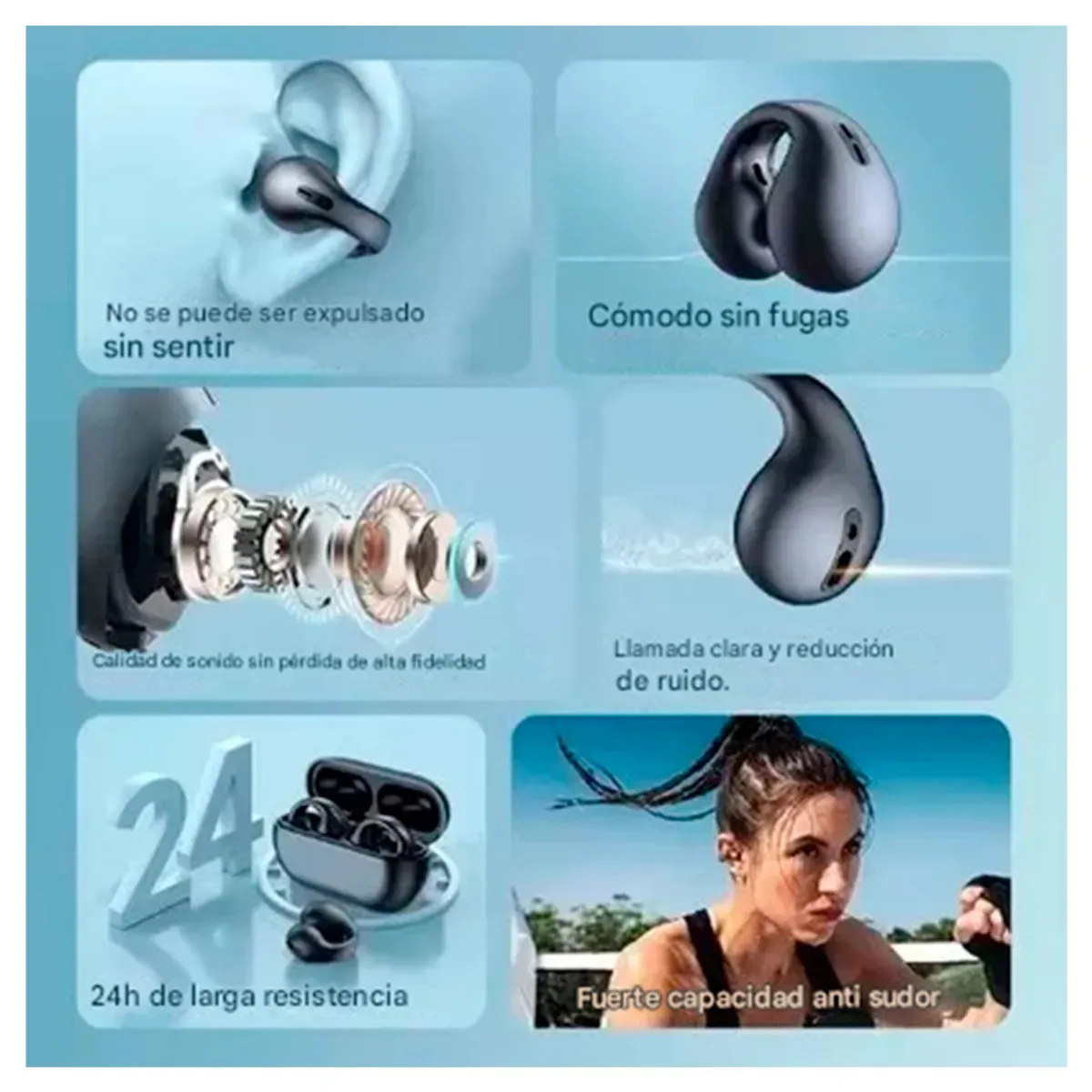 IRM - Audifonos bluetooth T19 plus clip