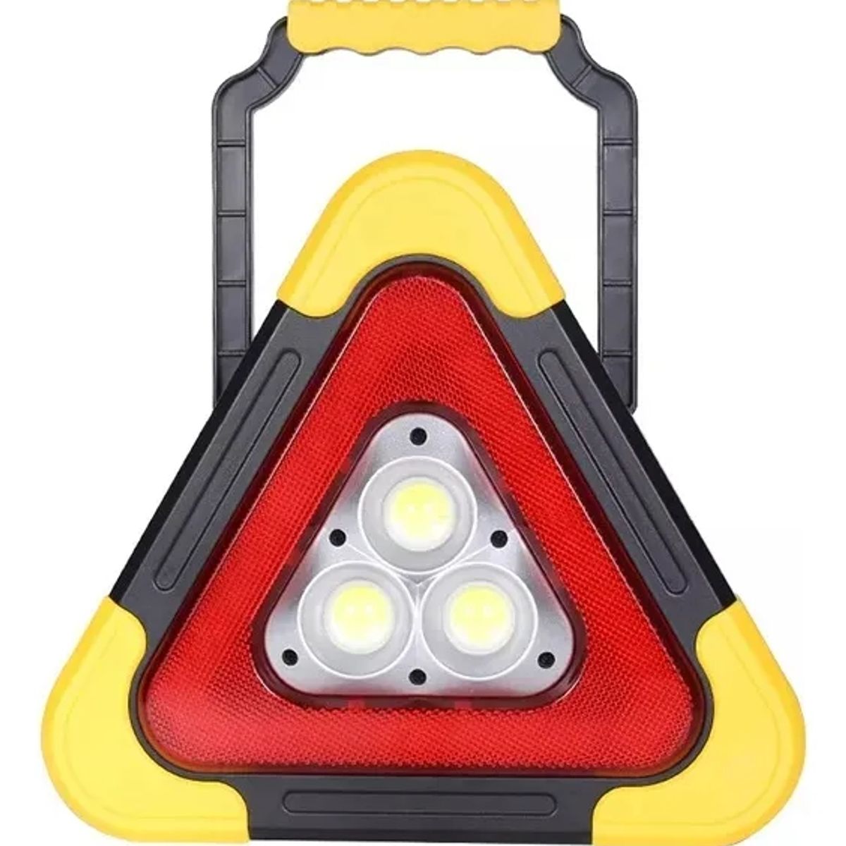 GENERICO - Luces Emergencia Led Auto Triangulo De Emergencia Solar Auto 24x27cm