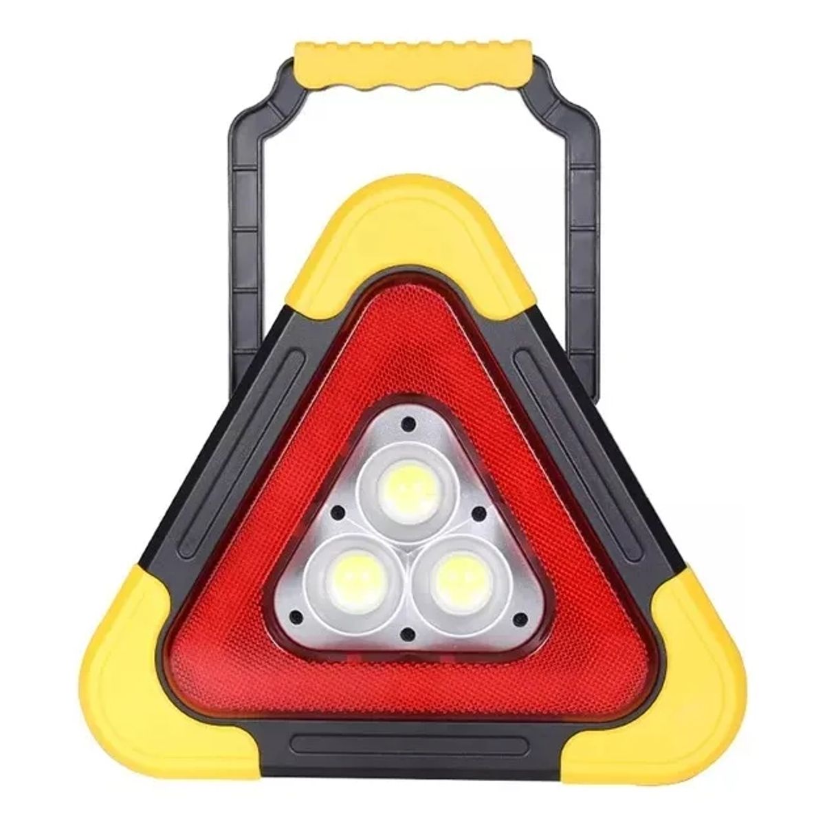 GENERICO - Luces Emergencia Led Auto Triangulo De Emergencia Solar Auto 24x27cm
