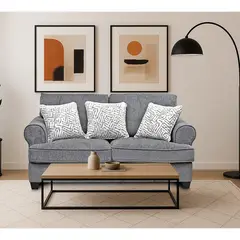 MSA MUEBLES SANTA ANA - Sofá 2 Cuerpos Mercato Grey