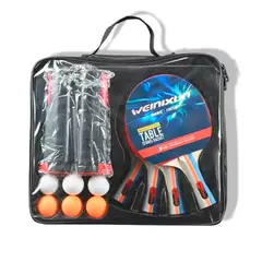 SDFIT - Set de 4 Paletas de Goma + 6 Pelotas + Red Ajustable SRB-WXN