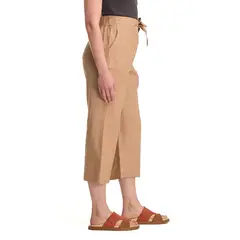 PANAMA JACK - Pantalón Lino Palazzo Mujer Beige