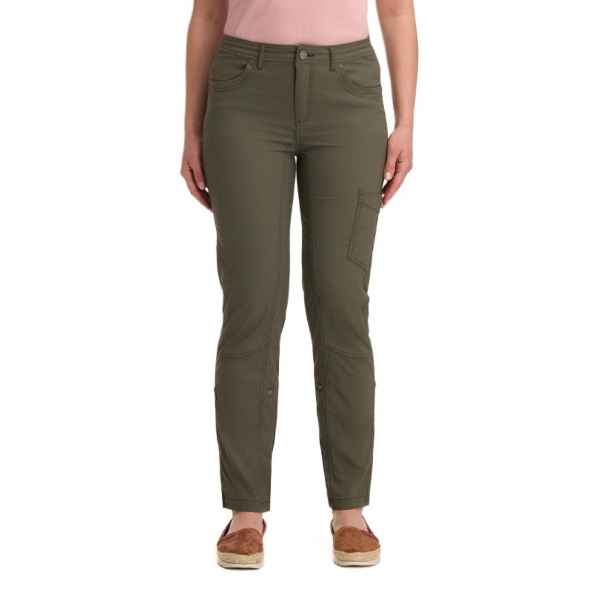 PANAMA JACK - Pantalón Mujer ajustable Casual Verde Panama Jack