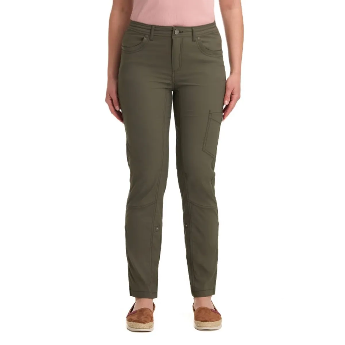 PANAMA JACK - Pantalón Mujer ajustable Casual Verde Panama Jack