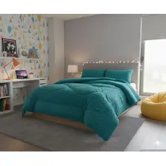 GENERICO - COBERTOR TEXTURIZADO DE INVIERNO DISEÑO DE FLECHAS TAMAÑO 2 PLAZA 230cm X 250cm COLOR TURQUESA TF