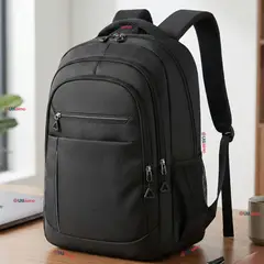 UTILISIMO - Mochila Multifuncional Ejecutiva Escolar Viaje Cabina Impermeable Resistente Notebook 47cm Negro 23L