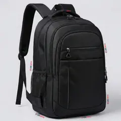 UTILISIMO - Mochila Multifuncional Ejecutiva Escolar Viaje Cabina Impermeable Resistente Notebook 47cm Negro 23L