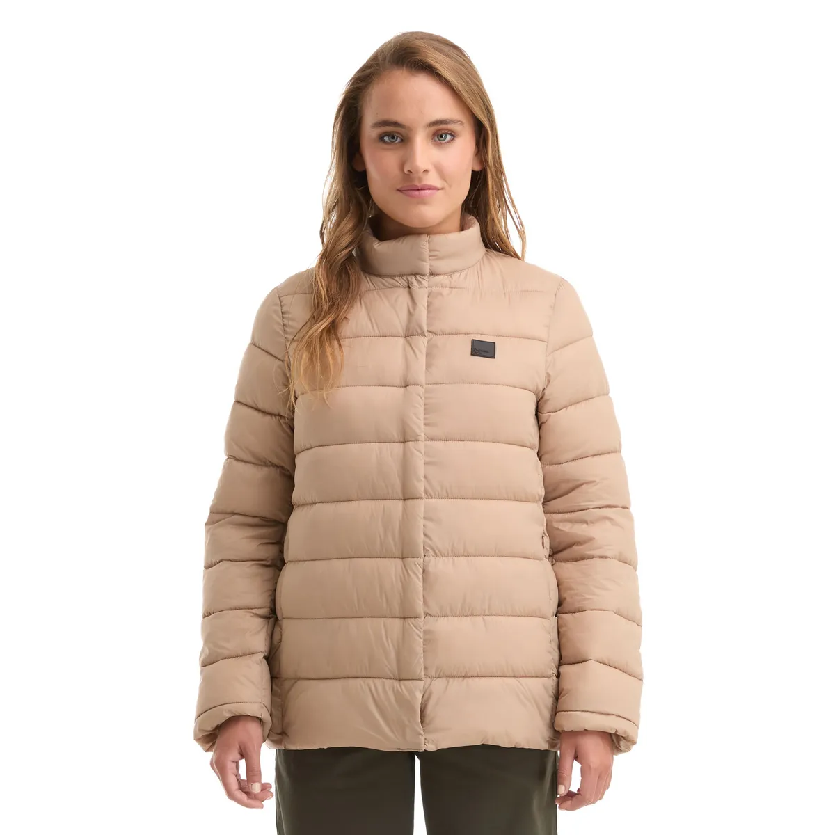 PANAMA JACK - Parka Mujer Liviana Casual Beige Panama Jack