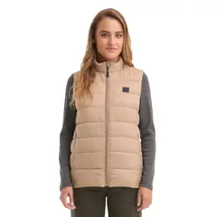 PANAMA JACK - Parka Mujer Sin Manga Liviana Beige