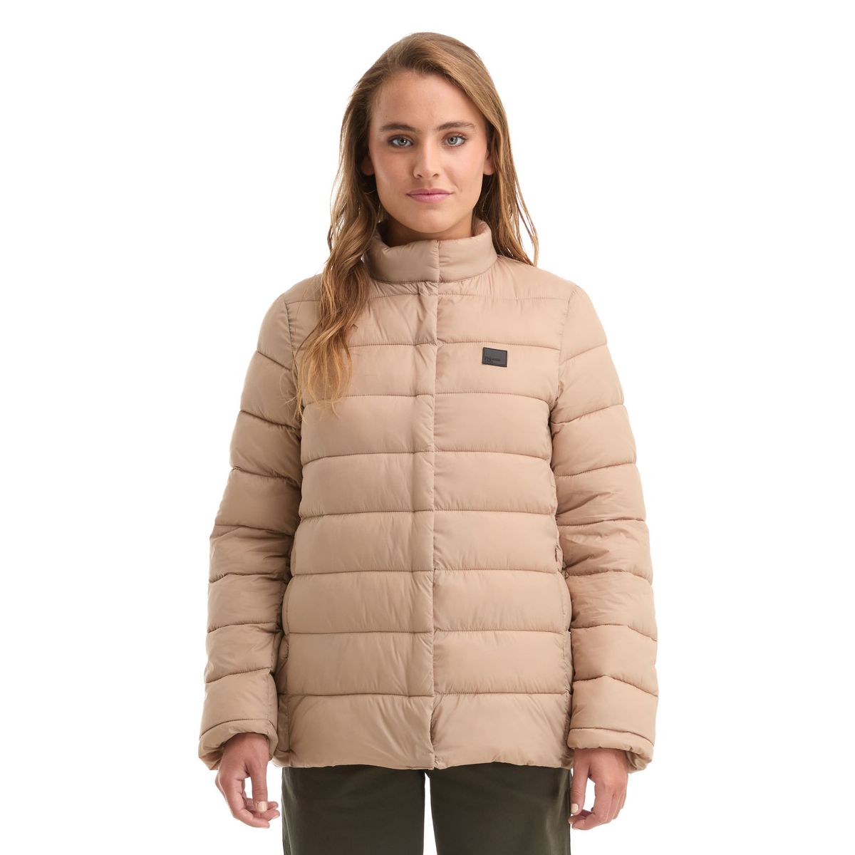 PANAMA JACK - Parka Mujer Liviana Casual Beige Panama Jack